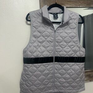 Nike Women's Light Gray Quilted Vest